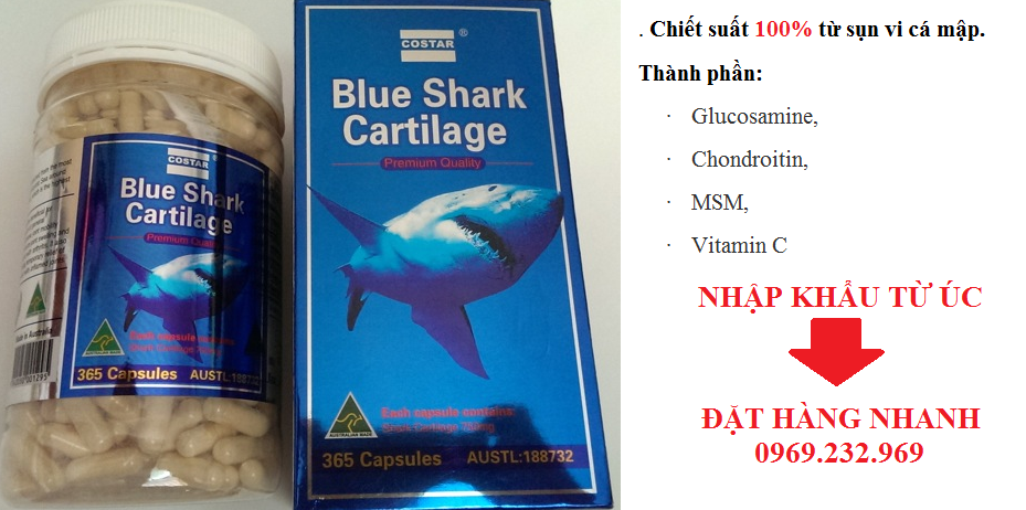 Tìm đại lý phân phối thuốc điều trị xương khớp blue shark cartilage 750mg