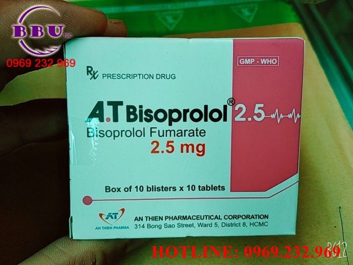 Tuyển đại lý Thuốc Bisoprolol 2,5mg