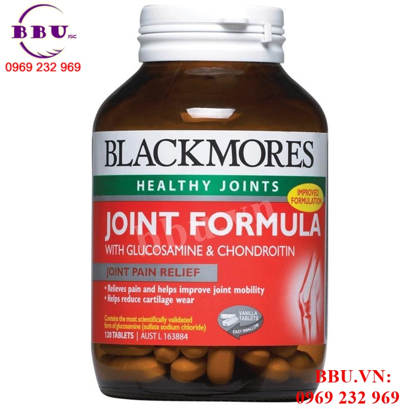 Viên uống giảm đau xương khớp Blackmores Joint Formula Glucosamine & Chondroitin 120 viên Úc