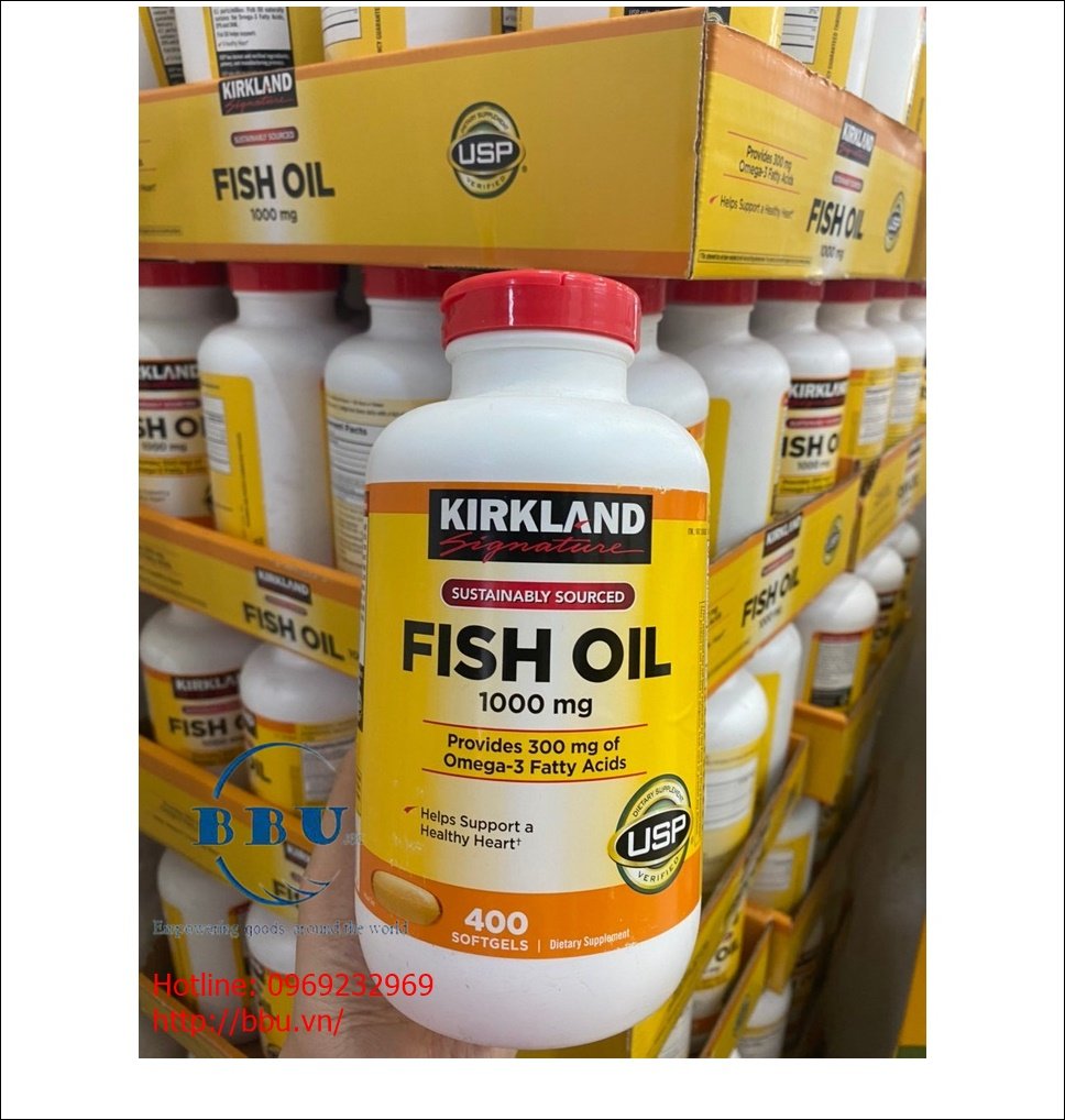 Viên uống Fish Oil Dầu Cá Kirkland giá sỉ tại TP.HCM