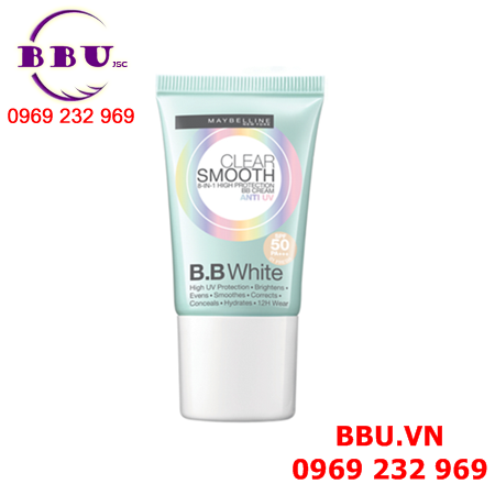 Kem nền Maybelline Clear Smooth BB White SPF50 PA+++