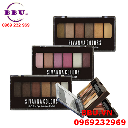 Phấn mắt Sivanna Colors 12 Color Eyeshadow Pallet