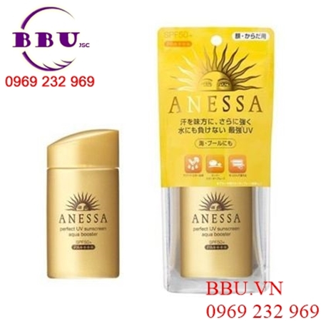 Kem chống nắng không thấm nước Shiseido Anessa UV Suncreen Aqua Booster SPF50+/PA+++