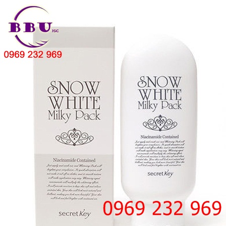 Kem Tắm Trắng Mặt Và Toàn Thân Snow white Milky Pack 200g của Hàn Quốc