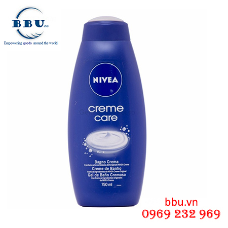 Sữa tắm Nivea Crème Care của Đức loại 750ml