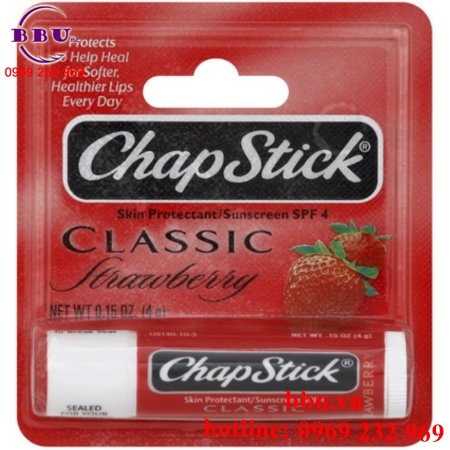 Son dưỡng môi Chapstick Classic Strawberry từ Mỹ
