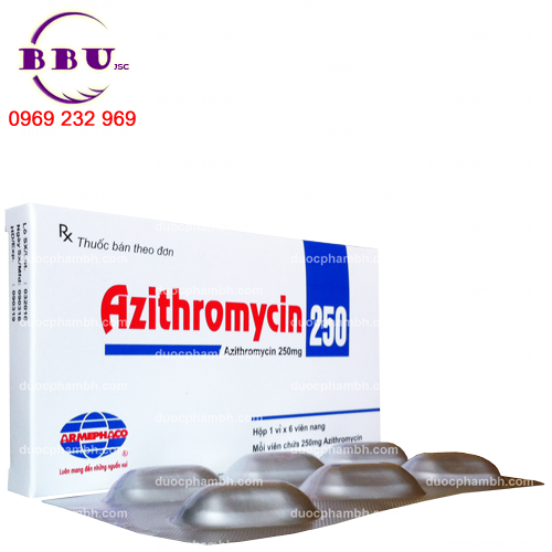 Thuốc kháng sinh AZITHROMYCIN 250