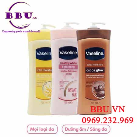 Sữa dưỡng thể Vaseline USA 725ml