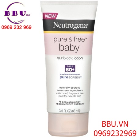 Kem chống nắng cho trẻ em Neutrogena Pure Free Baby Sunscreen SPF 60