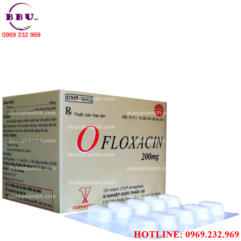 Kháng khuẩn Ofloxacin 200