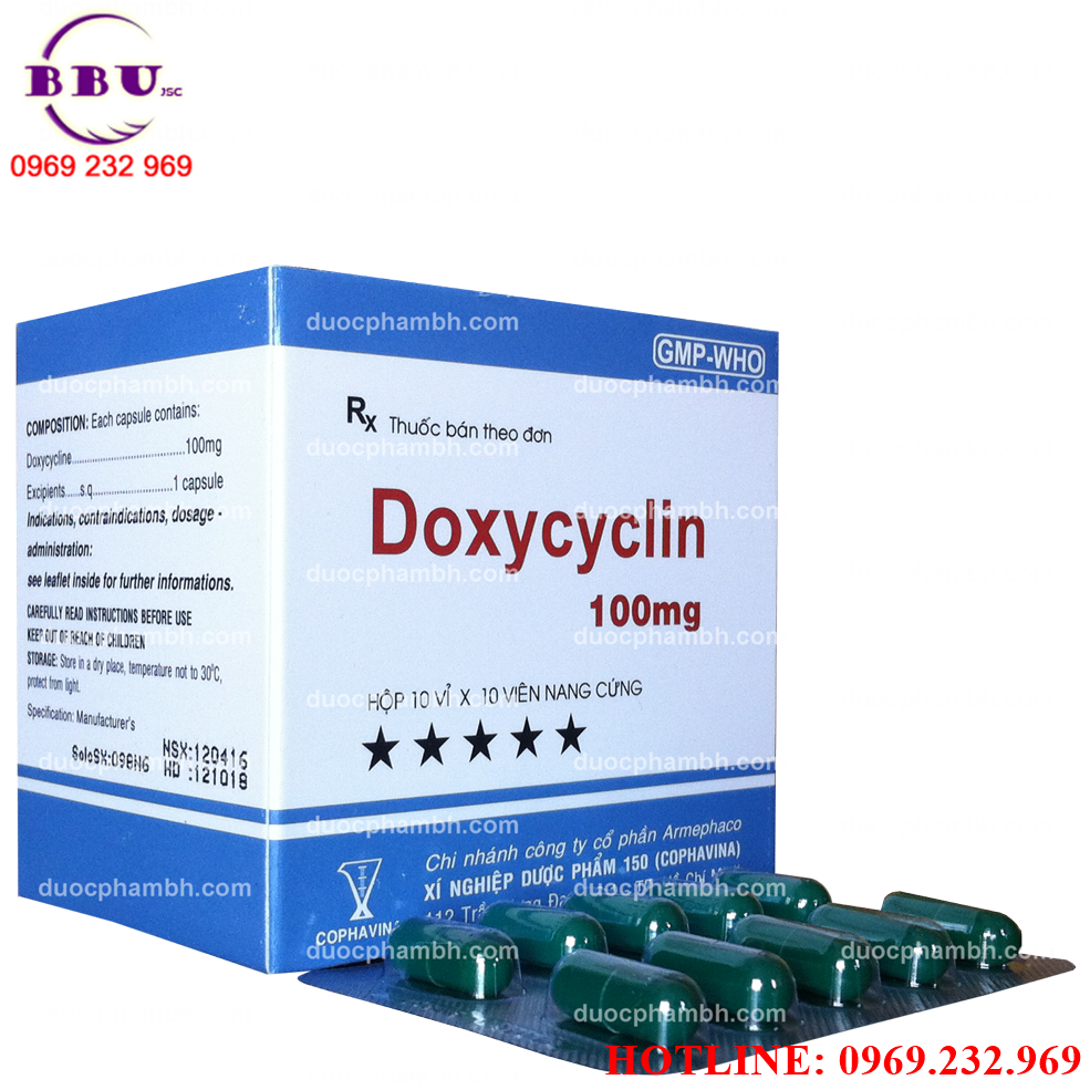 Kháng sinh DOXYCYCLIN 100