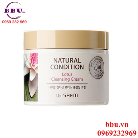 Kem tẩy trang Natural Condition Lotus Cleansing Cream