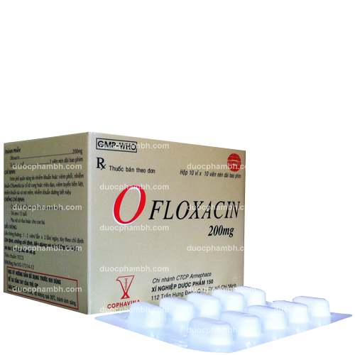 OFLOXACIN 200 (Ofloxacin 200mg) Hộp 100 viên nén
