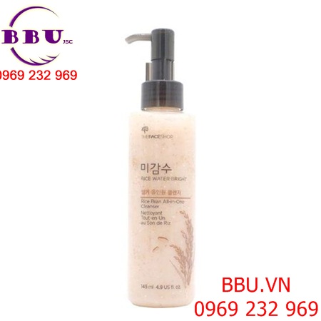 Sữa rửa mặt RICE WATER BRIGHT RICE BRAN ALL-IN-ONE CLEANSER