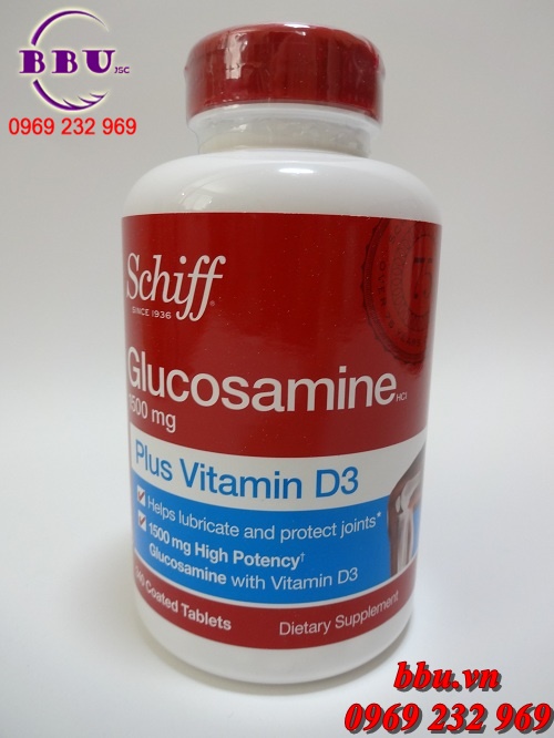 Viên uống hỗ trợ đau khớp của Mỹ Glucosamine plus Vitamin D 340 viên