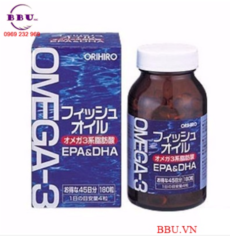 Dầu cá Omega 3, EPA & DHA Orihiro Nhật Bản cải thiện trí não 