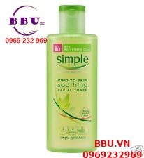 Simple kind to skin soothing facial toner