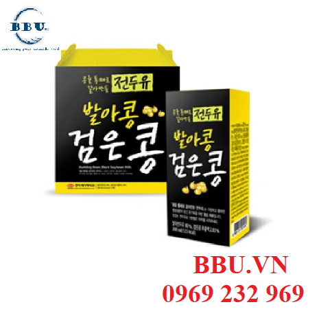 Sữa đậu nành mè đen HANMI Hàn Quốc (thùng 16 hộp)