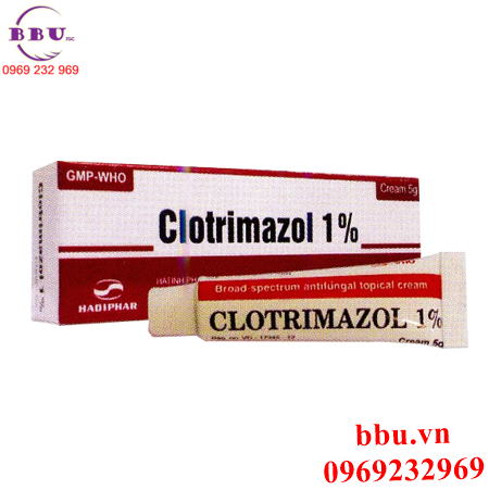 Thuốc bôi Clotrimazol 5g trị các loại nấm
