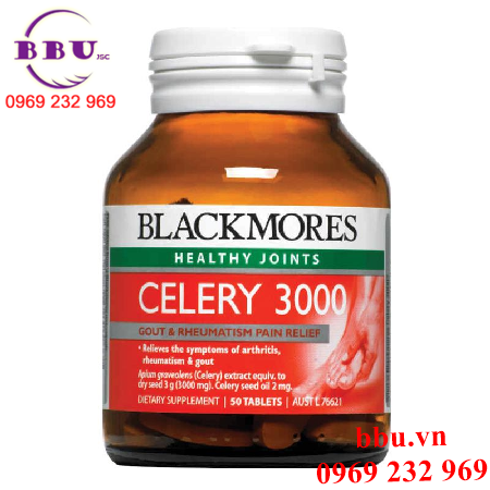 Thuốc trị gout blackmores celery 3000mg 