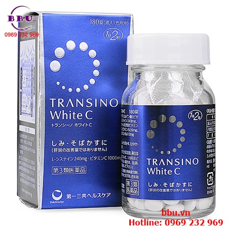Viên uống hỗ trợ điều trị nám và giúp làm trắng da Transino White C 90 viên từ Nhật Bản