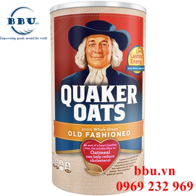 Yến mạch nguyên hạt Quaker oats old fashioned