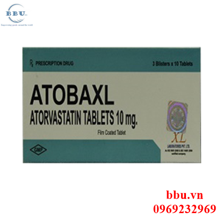 Atobaxl 10mg/20mg điều chỉnh rối loạn tăng lipid máu 