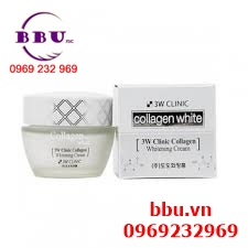 Kem dưỡng trắng da Collagen White 3W Clinic 60g của Hàn Quốc