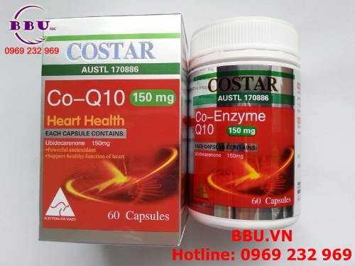 Thuốc bổ tim mạch CoQ10 Costar 150mg 60 viên nhập từ Úc