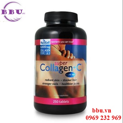 Collagen neocell 250 viên  type 1 and 3 plus vitamin C