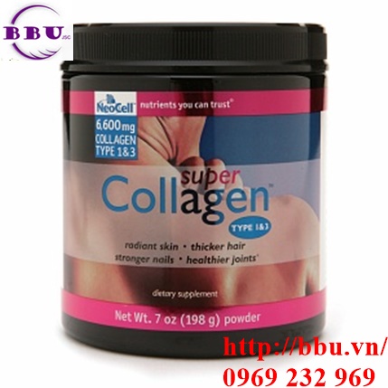 Collagne NeoCell Type 1 & 3 dạng bột hàm lượng cao 6600 mg 198g