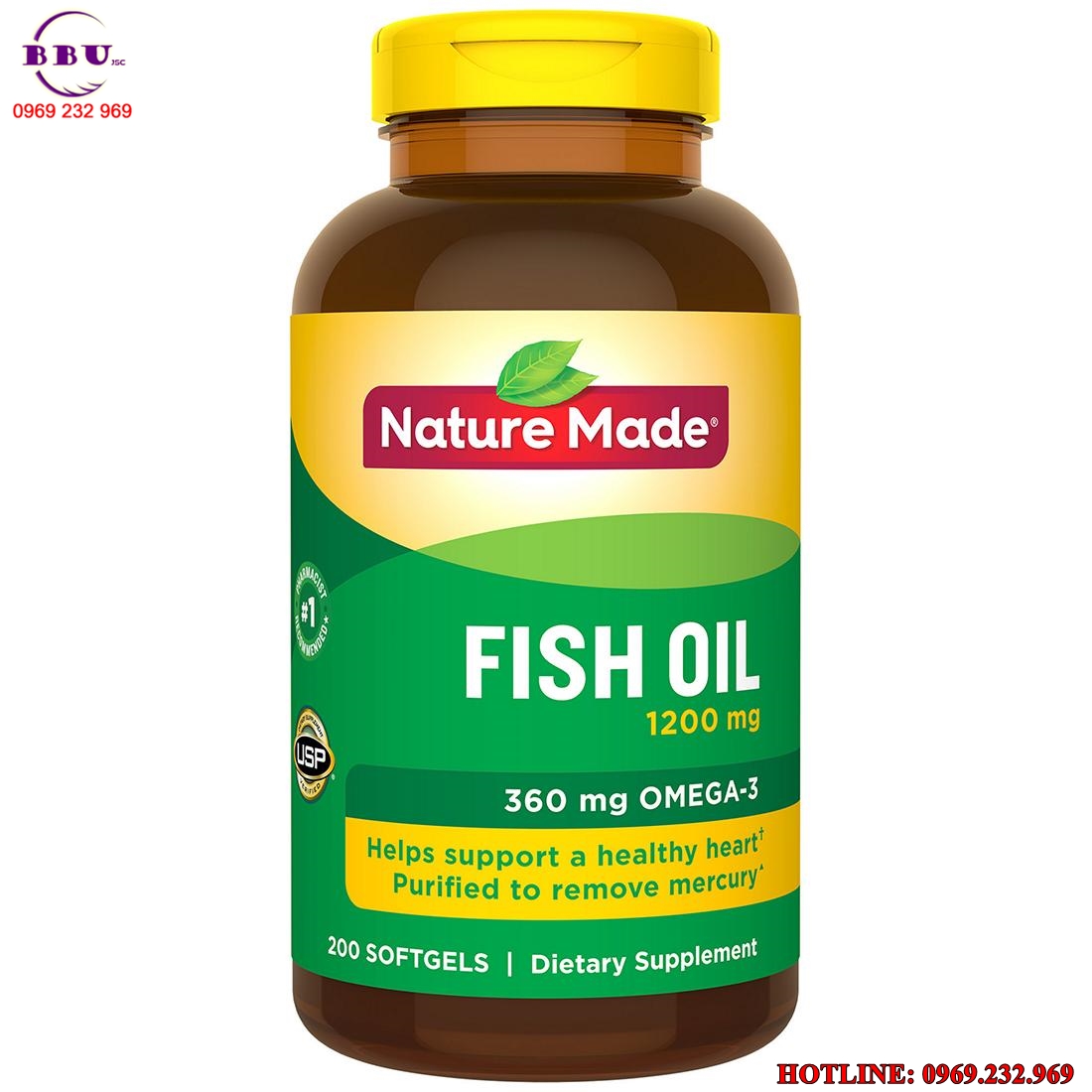 Dầu cá Nature Care Omega 3 Fish Oil