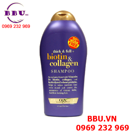 Dầu gội mọc tóc Ogx Thick Full Biotin Collagen Shampoo