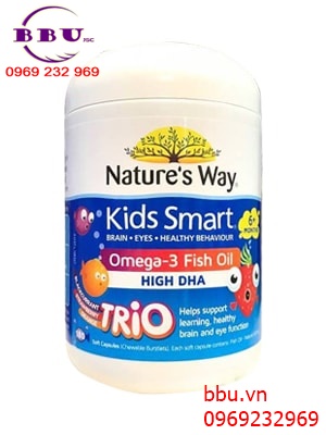 Review: Dầu cá kids smart omega 3 fish oil high dha 