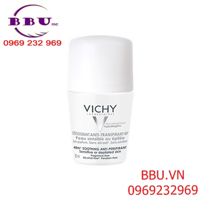 Lăn khử mùi Vichy Deodorant Anti-Transpirant 48H 50ml