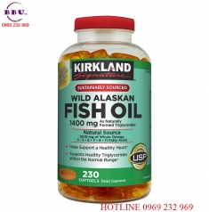 Viên Uống Dầu Cá Kirkland Signature Omega 3 Fish Oil