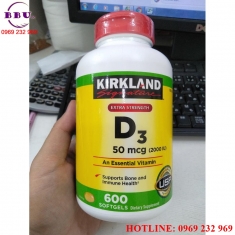 Viên Uống Vitamin D3 2000 IU Kirkland Signature