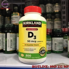 Viên uống Vitamin D3 Kirkland Extra