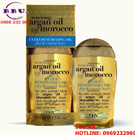 Tinh dầu dưỡng tóc OGX Renewing Argan Oil Of Morocco Healing Dry Oil 118ml của Mỹ