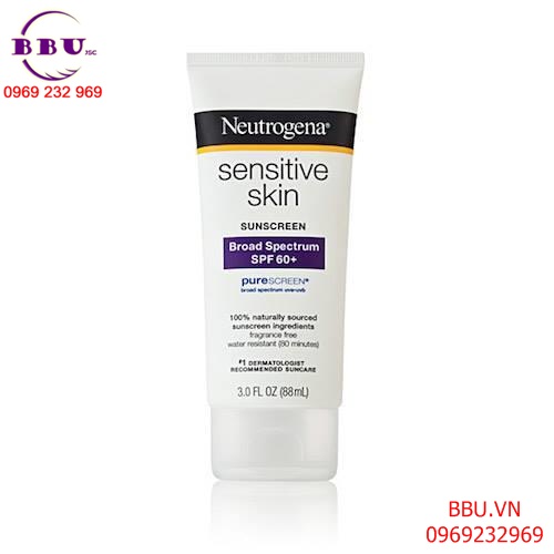 Kem chống nắng Neutrogena Sensitive Skin SPF60
