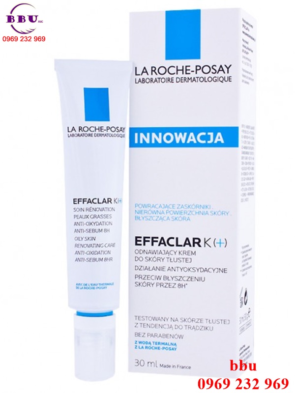 Kem dưỡng trị mụn đầu đen La Roche-Posay Effaclar K (+)
