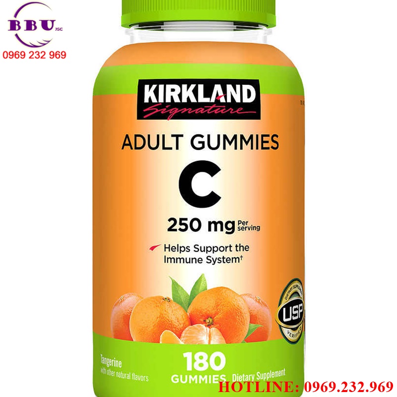 Kẹo dẻo bổ sung vitamin C Kirkland Adult Gummies C