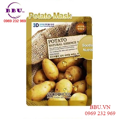 Mặt Nạ 3D Khoai Tây Potato Natural Essence Mask Foodaholic