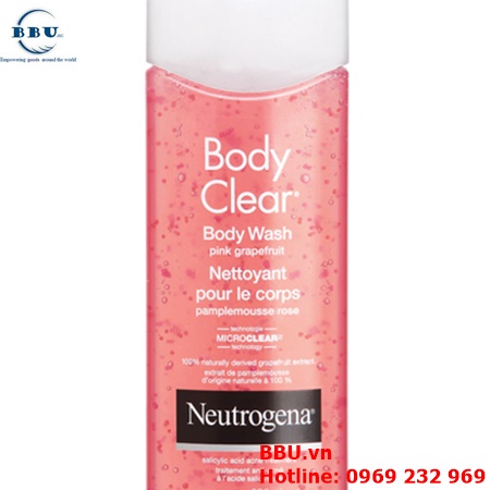 Sữa tắm Neutrogena Body Clear Body Wash Pink Grapefruit