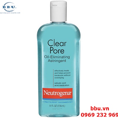 Nước hoa hồng Neutrogena Clear Pore Oil Eliminating Astringent Toner
