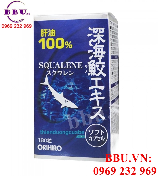Viên uống sụn cá Squalene ORIHIRO 180 viên của Nhật
