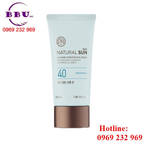 Kem Chống Nắng Natural Sun Eco No Shine Hydrating Sun Cream SPF40 PA
