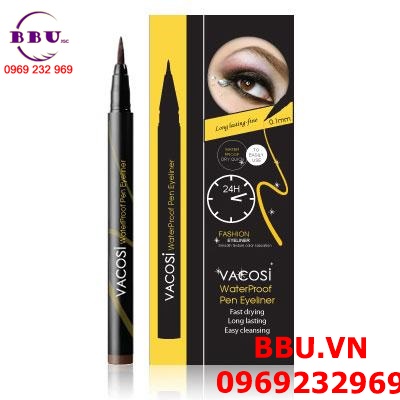 Kẻ mắt nước VACOSI Waterproof Pen Eyeliner