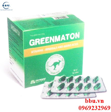Thuốc bổ Greenmaton nâng cao sức đề kháng, phòng ngừa bệnh tật cho cơ thể