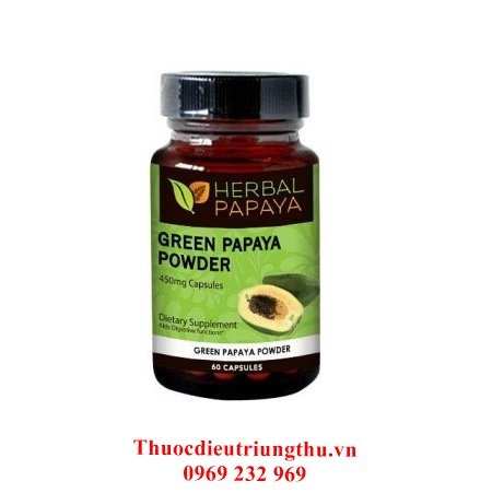 Thuốc đặc trị ung thư green papaya - non-gmo veggie capsules